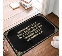 Welcome Mat - Behind Every Successful Man Is A Woman Who Thinks He Is An