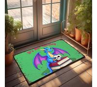 Welcome Mat Fall Blue Dragon With Skull On Books: 'It'S Not Hoarding' Doormat Welcome Mats Indoor Fall Mats For Front Door(50X80CM)