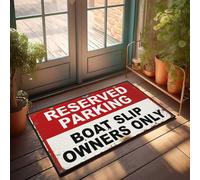 Welcome Mat Fall Reserved Parking: Boat Slip Owners Only Sign Doormat Welcome Mats Indoor Fall Mats For Front Door(50X80CM)