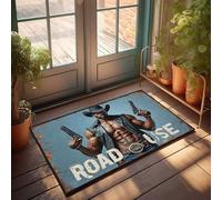 Welcome Mat Fall Road Use: The Ultimate Western Adventure Doormat Welcome Mats Indoor Fall Mats For Front Door(65X90CM)