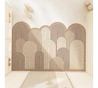 Welcome Mat Irregular Pattern Rubber Backed Door Mat, Indoor Mats For Front Door Non Slip Mat Inside, Pvc Washable Entrance Shoes Scraper Dirt Trapper