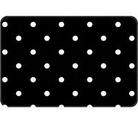 Welcome Mat White Black Polka Dot Bath Rugs Absorbent Non Slip Door Mats Soft Carpet Washable Floor Mat for Kitchen Bathroom Entry Way Decor 18x30 inch