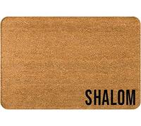 Welcome Mats for Front Door Outdoor Entry Shalom Doormat Shalom Door Mat Shalom Housewarming Gift Wedding Hebrew Doormat Hebrew Door Mat Hebrew Doormat for Home Indoor Rugs 24X16 Inch