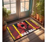 Welcome Mats Outdoor Fall Bloodthirsty Chaos: The Fiery Saga Of Kill Bill Unleashed! Doormat Shoes Here Mat Door Mat Indoor Entrance(50X80CM)