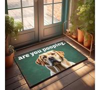 Welcome Mats Outdoor Fall Curious Canine: Are You Pooping? Doormat Shoes Here Mat Door Mat Indoor Entrance(65X90CM)