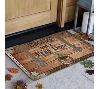 Welcome Matt Outdoor, "Definitely Not A Trap Door" - Funny Welcome Mat 20x31.5" Mat Polyester Non-Slip Humor Porch Decor for Indoor and Outdoor Warm House Decor, Funny Door, Welcom