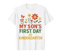 Welcome My Son's First Day Of Kindergarten for Womens T-Shirt