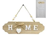 Welcome Panneau pour Porte d'Entrée | Enseigne Ovale en Bois avec Lettrage | Décoration Murale Style Ferme | pour Lieu de Travail, Café, Appartement, Maison Accueil Chaleureux et Authentique