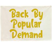 Welcome Party Banner Decor Accessories-Hanging Canvas Banner Pennant Poster Wall Sign-Entryway Outdoor Garden Front Door Flag-Birthday Anniversary Wedding Christmas Gift-Back by Popular Demand