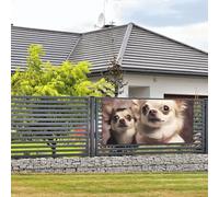 Welcome Party Banner Holiday Banner Cute Chihuahua Wall Hanging Banners Flag Photo Photography Backdrops with 4 Holes Porch Sign Door Banner Cover Decoration Party Supplies Small