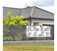 Welcome Party Banner Holiday Banner Cute Dalmatian Wall Hanging Banners Flag Photo Photography Backdrops with 4 Holes Porch Sign Door Banner Cover Decoration Party Supplies Small