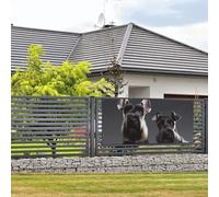 Welcome Party Banner Holiday Banner Cute schnauzer dog Wall Hanging Banners Flag Photo Photography Backdrops with 4 Holes Porch Sign Door Banner Cover Decoration Party Supplies Small