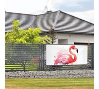 Welcome Party Banner Holiday Banner Flamingo Watercolor Wall Hanging Banners Flag Photo Photography Backdrops with 4 Holes Porch Sign Door Banner Cover Decoration Party Supplies Medium