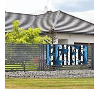 Welcome Party Banner Party Photography Backdrops Photo Background Blue Black White Stripes and Stars Door Sign Hanging Banner Flag Wall Hanging Decor Welcome Porch Sign Party Decoration Supplie Small