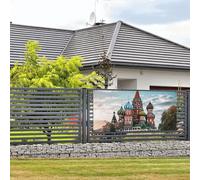 Welcome Party Banner Party Photography Backdrops Photo Background St Basil Cathedral Red in Moscow Door Sign Hanging Banner Flag Wall Hanging Decor Welcome Porch Sign Party Decoration Supplie Small