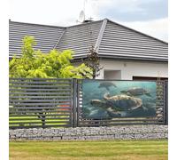 Welcome Party Banner Party Photography Backdrops Photo Background Sunny Sea Turtle Door Sign Hanging Banner Flag Wall Hanging Decor Welcome Porch Sign Party Decoration Supplie Small