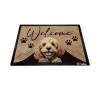Welcome Paw Cockapoo Dog 40X60Cm Welcome Mat Utility Bath Mat Funny Entrance Rug Floor Mats For Bedroom Kitchen Hallway