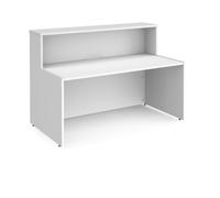 Welcome reception desk 1462mm wide - white