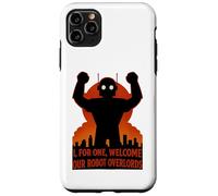 Welcome Robot Overlords Retro Sci Fi AI Humor Case for iPhone 11 Pro Max