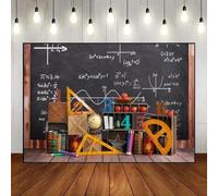 Welcome School Classroom Colorful Wood Wall ABC Background Decoration Custom Birthday Backdrop Print Wall Decorations Backdrop Party Background Baby Shower Party