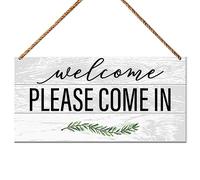 Welcome Sign for Front Door Porch, Home Office Welcome Hello Sign Decor for Wall Decorations, Housewarming Gifts for New House Home Women Men, Welcome Please Come in