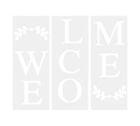 Welcome Sign Template English Words Painting Stencils
