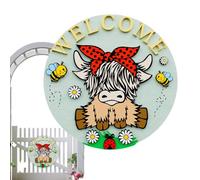 Welcome Sign, Welcome Sign with Theme | Hanging Farm Decorations | Window Wall Holiday Christmas Easter Home Indoor
