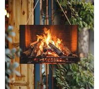 Welcome Signs Personalized Door Sign Wood for Front Door Burning Firewood Large Fireplace Wooden Signs Unfinished Wooden Plaque with String Home Decor Garden Sign for Garden Yard