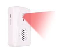 Welcome Sound Player, Sound Clear Loud Recordable Voice High Sensitivity Multifunction PIR Motion Sensor Alarm, Music Selection Volume Adjustment Battery Powered for Shop