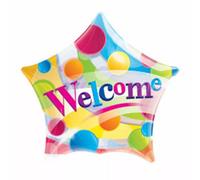 Welcome Star 22"/56Cm Bubble Balloon