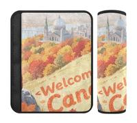 Welcome to Canada Scenery Culture 2 Pack Strap pad More Comfort Driving for Backpack Protector para cinturón de carro