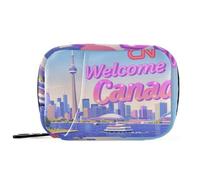 Welcome to Canada Scenery Culture aid Bag with Detachable Compartments Portable Travel Pill case