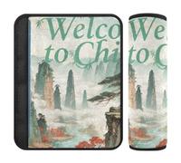 Welcome to China Scenery Culture 2 Pack car seat Belt Pads Release Stress to Your Neck and Shoulders for Backpack forro para cinturon de segurida