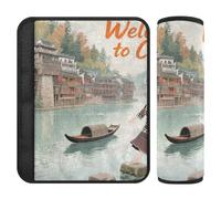 Welcome to China Scenery Culture 2 Pack Seatbelt Shoulder Strap pad Release Stress to Your Neck and Shoulders for Airplane funda para cinturón de carro