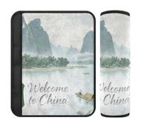 Welcome to China Scenery Culture 2 Pack Shoulder pad for seat Belt Stop seat Belt Cutting into Neck for SUV Protector para cinturón de carro