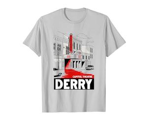 Welcome to Derry Capitol Theatre T-Shirt, Men, Silver Grey, Small