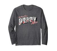 Welcome to Derry Greetings from Derry Long Sleeve T-Shirt, Adult Unisex, Dark Heather Grey, Small
