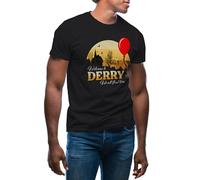 Welcome to Derry Novel Written by Stephen King Inspired Men's Black T-Shirt Size XL