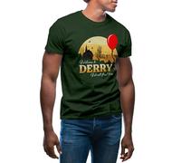 Welcome to Derry Novel Written by Stephen King Inspired Men's Military Green T-Shirt Size L