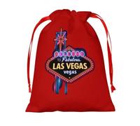 Welcome to Fabulous Las Vegas Drawstring Bags for Christmas Gift | Jewelry Pouches Candy Wedding Party Valentine