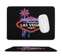 Welcome to Fabulous Las Vegas Mouse Pad Waterproof Ultra-Thin Non-Slip Rubber Base Square Mouse Mat Gaming Mousepad 7.9"x9.4"