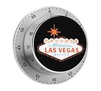 Welcome to Fabulous Las Vegas Sign 60 Minute Kitchen Timer Visual Mechanical Time Management Tool for Cooking