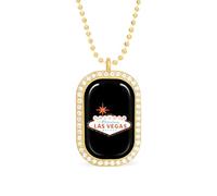 Welcome to Fabulous Las Vegas Sign Custom Photo Necklace Personalized Picture Pendant Memory Jewelry for Women