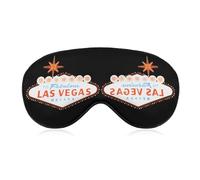 Welcome to Fabulous Las Vegas Sign Funny Eye Mask for Sleep with Adjustable Strap Blocks Light Eye Shade Cover