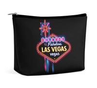 Welcome to Fabulous Las Vegas Travel Makeup Bag for Women Cosmetic Organizer Toiletry Storage Case