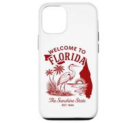 Welcome to Florida Vintage Travel Art with Palm Trees Case for iPhone 12/12 Pro