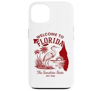 Welcome to Florida Vintage Travel Art with Palm Trees Case for iPhone 13