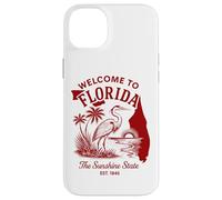Welcome to Florida Vintage Travel Art with Palm Trees Case for iPhone 14 Plus