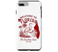 Welcome to Florida Vintage Travel Art with Palm Trees Case for iPhone 7 Plus/8 Plus