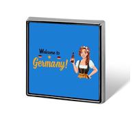 Welcome to Germany Novelty Metal Badge 1″ Brooch Pin Clothes Hat Bag Tie Accessories Decor